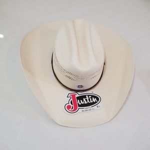 Justin Hats Nwt 2x Straw Cowboy Hat 